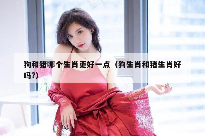 狗和猪哪个生肖更好一点（狗生肖和猪生肖好吗?）